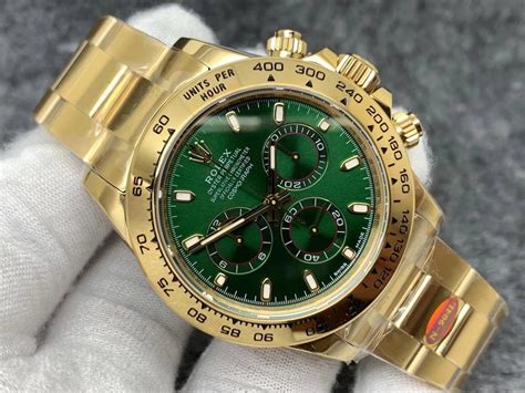 rolex gold green replica|Rolex knockoff watches.